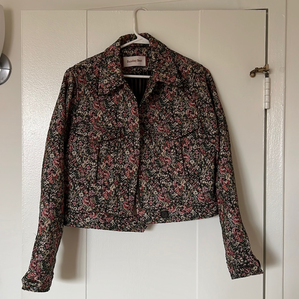Sunday Best floral cropped jacket